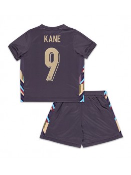 England Harry Kane #9 Auswärts Trikotsatz für Kinder EM 2024 Kurzarm (+ Kurze Hosen)